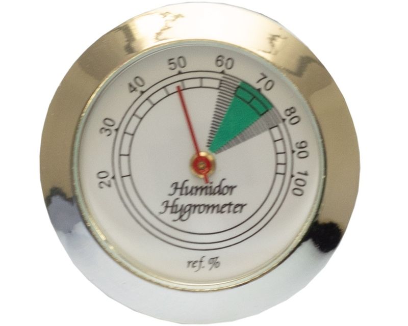 Hygrometer Round Silver