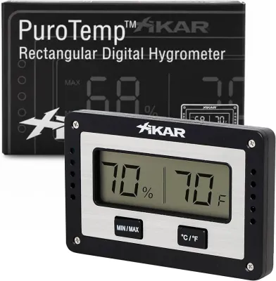 Hygrometer Xikar Digital Slim Rectangular