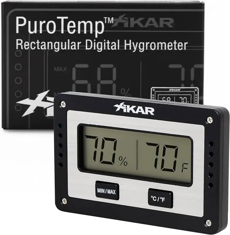 Hygrometer Xikar Digital Slim Rectangular