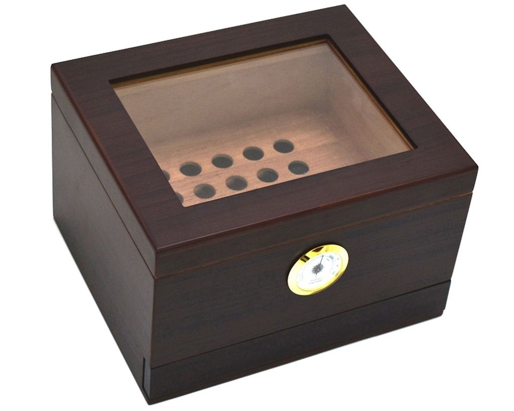 Humidor Dark Cherry With Drawer - 40 Cigars Humidor Dark Cherry With Drawer - 40 Cigars