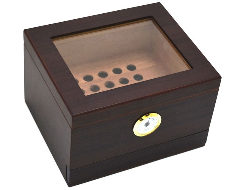Humidor Dark Cherry With Drawer - 40 Cigars