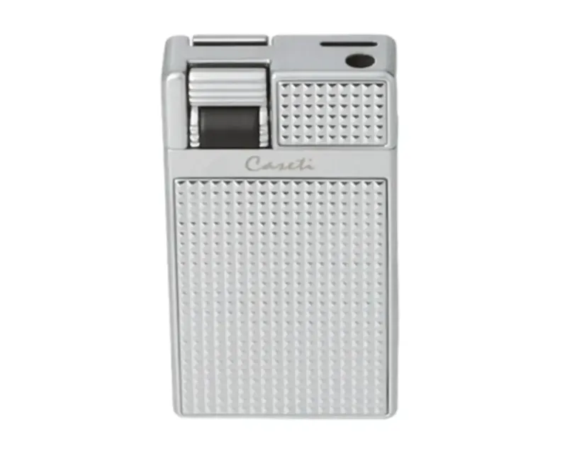 Lighter Caseti Duoflame Flat + Jet Diamond Pattern Chrome