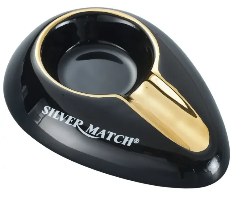 Astray Cigar Silver Match Luxury Black