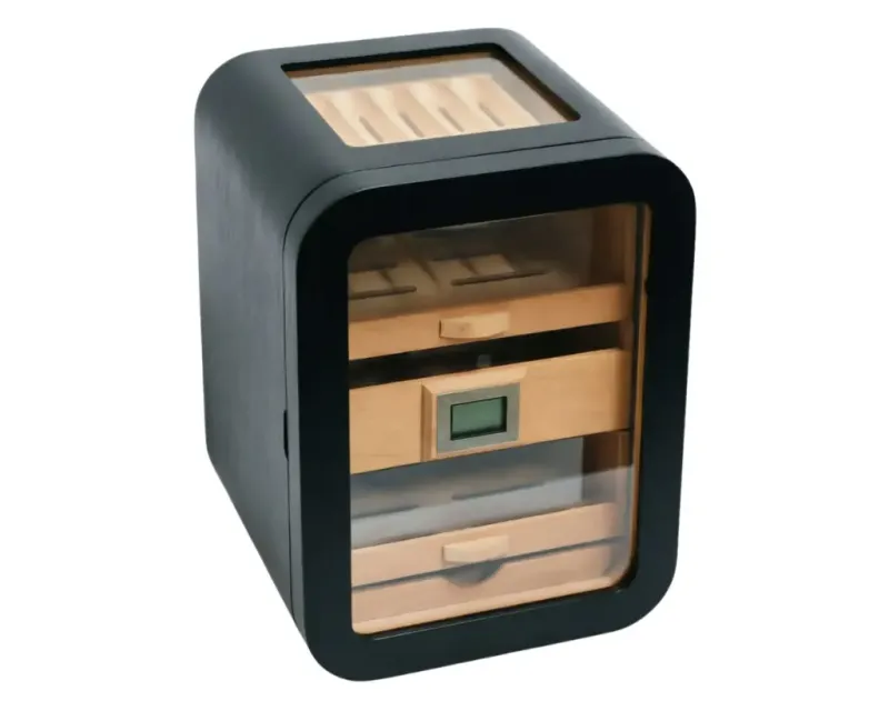 Humidor Arc Black Glass - 100 Cigars