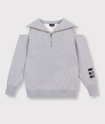Alix the label sweater zip collar