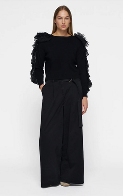 10 Days wide leg pants twill