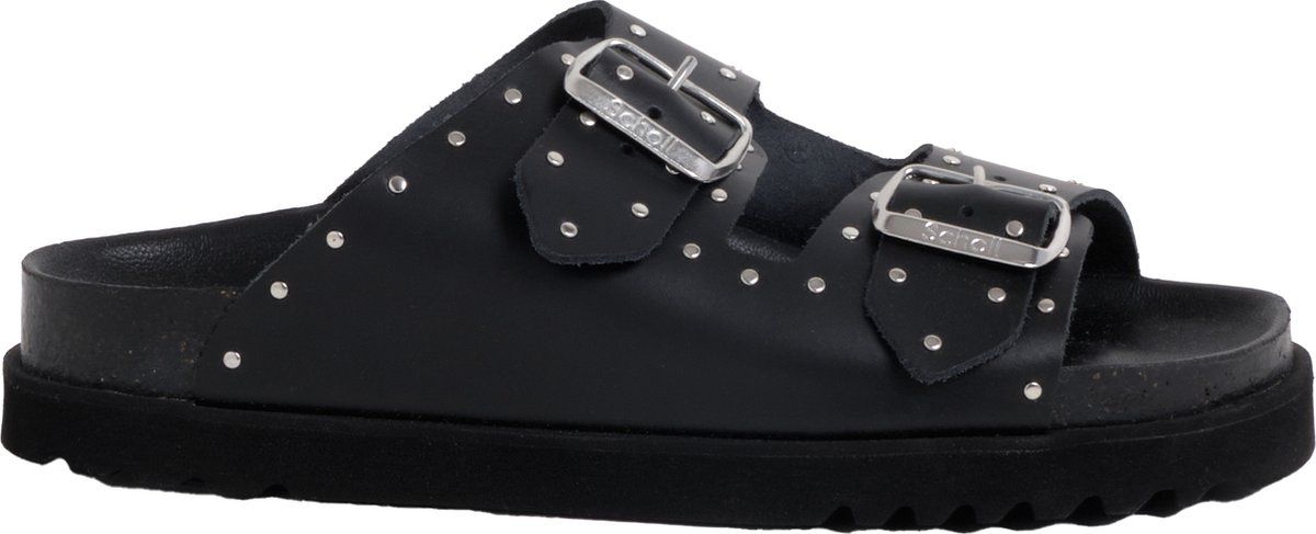 Wedges Beatriz zwart studs