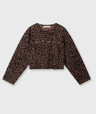 10 Days cropped sweater leopard