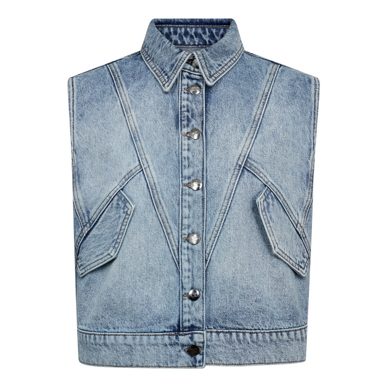 Co Couture jeans jasje zonder mouwen