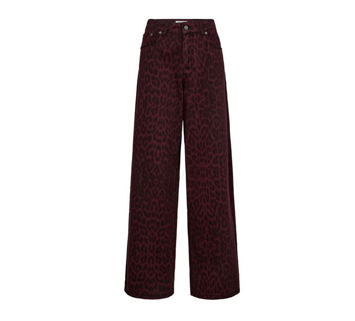 Co&#39; Couture leopard broek winered