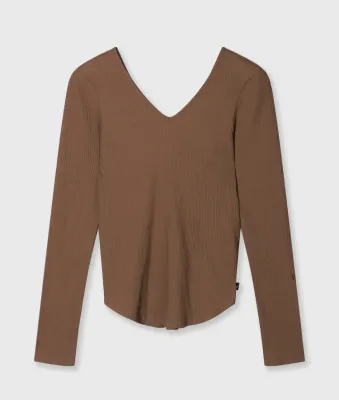 10 Days v-neck long sleeve ballet top