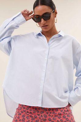 By Bar lichtblauweblouse Flo chambray
