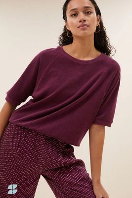 By Bar bordeaux terry T-shirt Neva