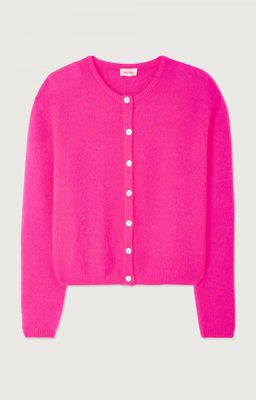 American Vintage cardigan Vitow fluo roze