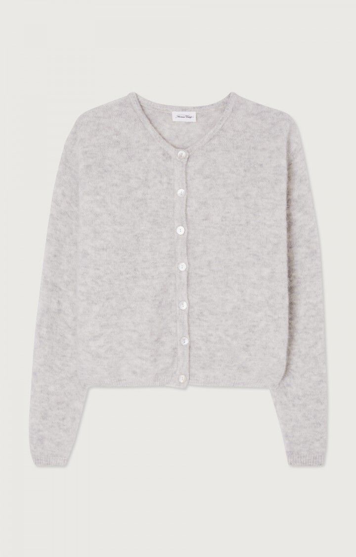 American Vintage cardigan Vitow lichtgrijs