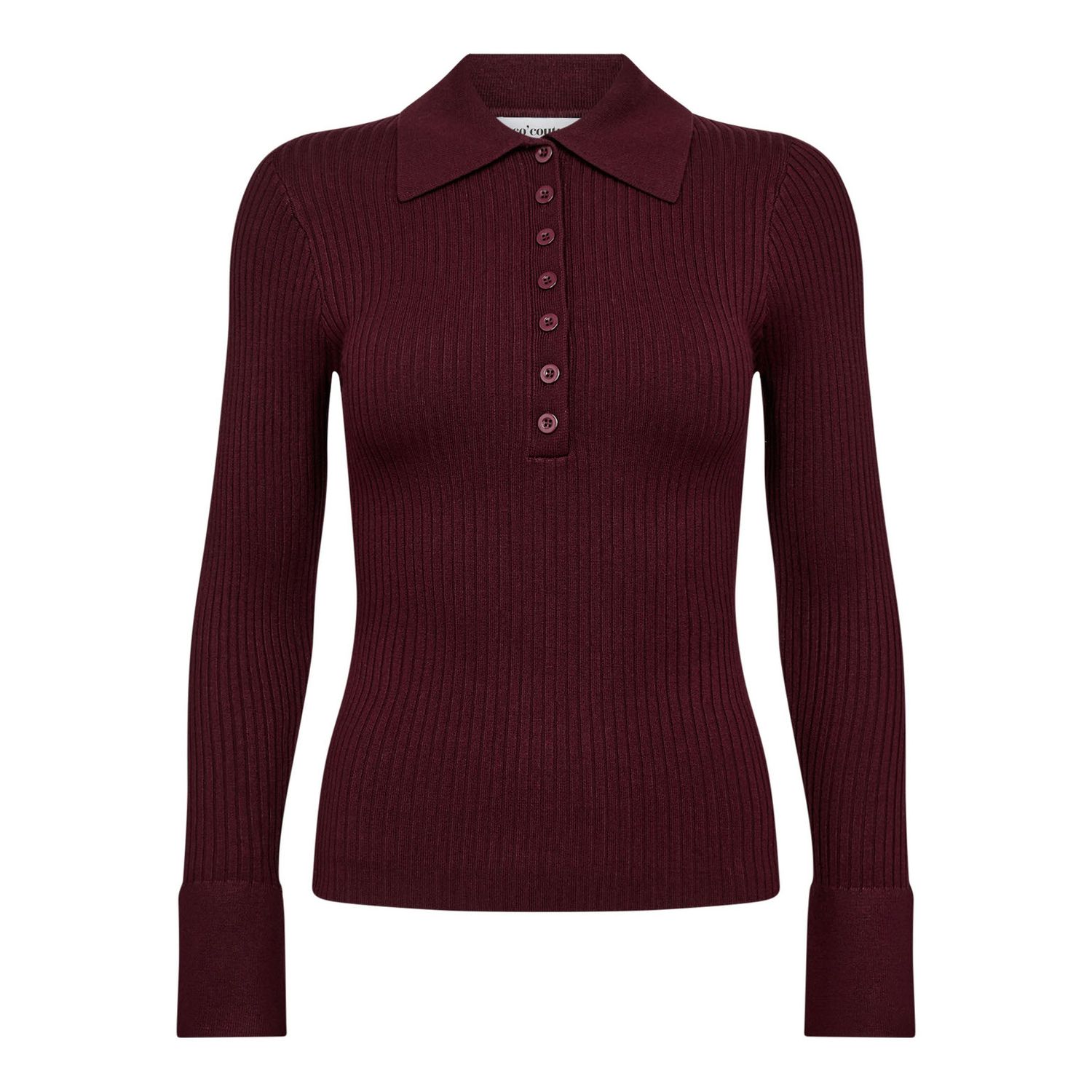 Co Couture polo wijnrood