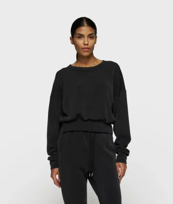 10 Days soft scuba cropped sweater