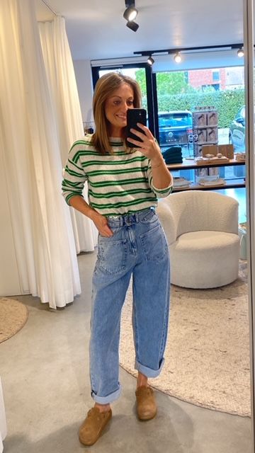 Mos Mosh Khai two stripe knit