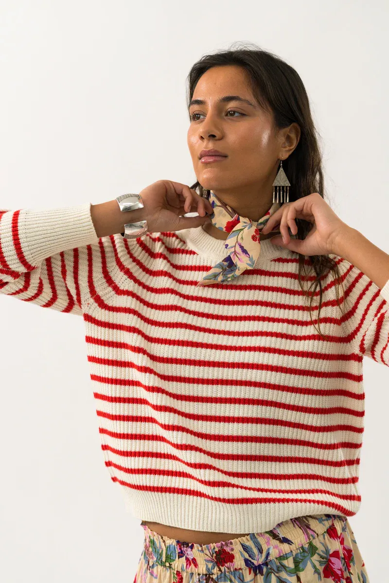 Lollys Laundry gestreepte pull Dane