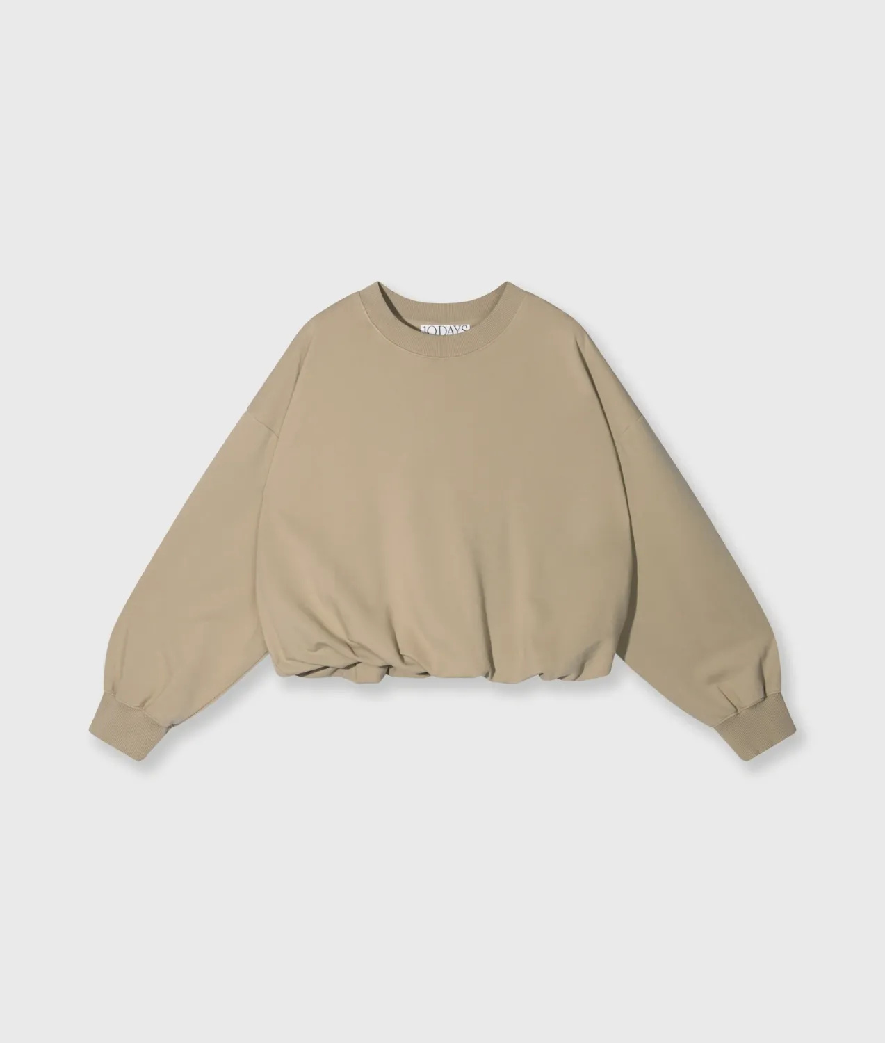 10 Days pleated sweater earth