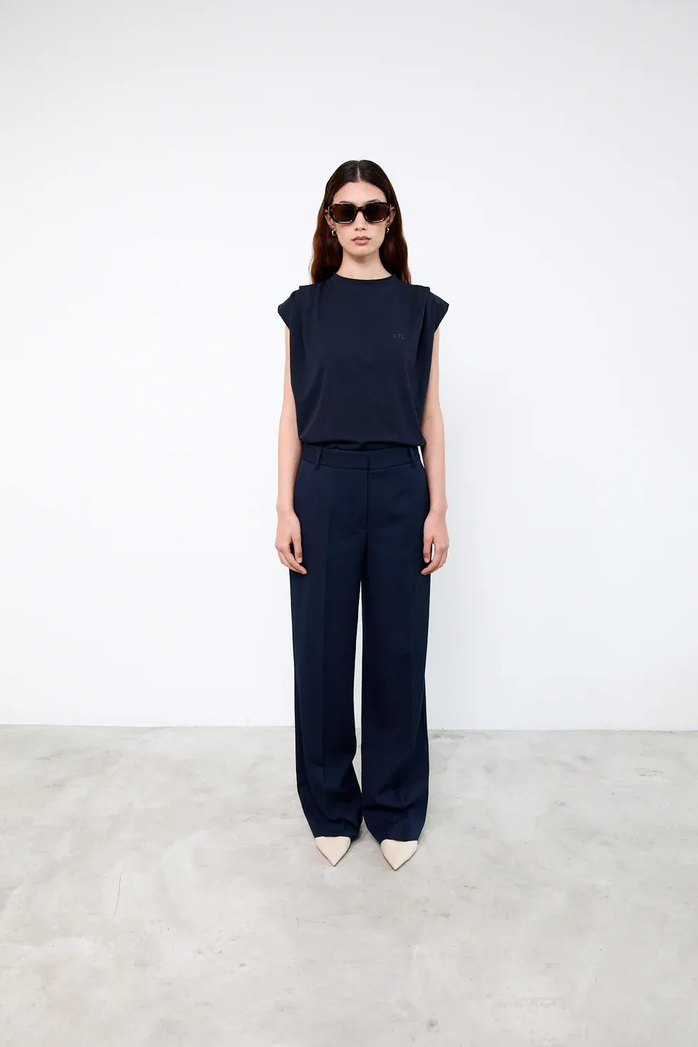 LIV THE LABEL pants POPPY navy
