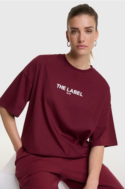 ALIX the label basic t-shirt bordeaux