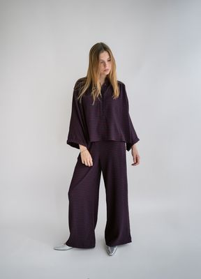 Held broek Sam bordeaux check