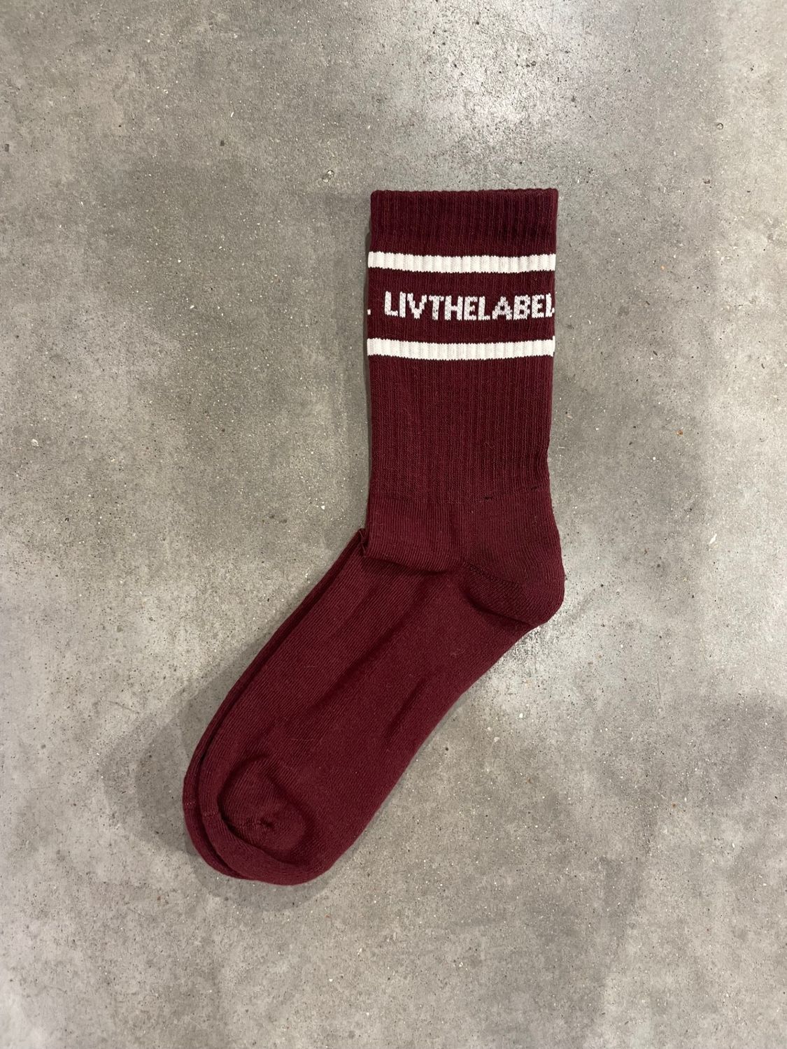 LIV THE LABEL sokken burgundy