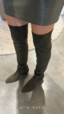 March 23 Olivia boots faded green
