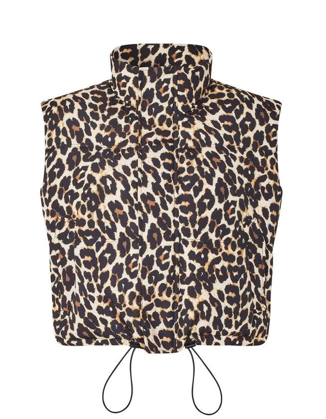 Lollys Laundry bodywarmer leopard Sada