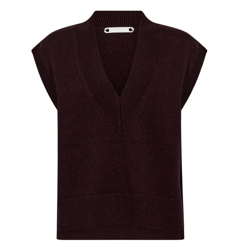Co Couture debardeur Maya wijnrood