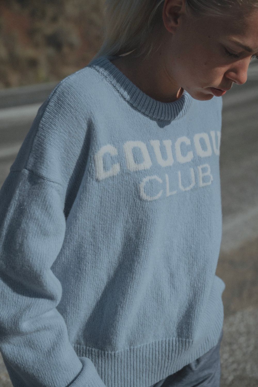 Coucou pull Macaron light blue