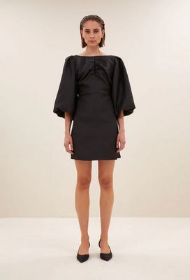 By-Bar mimi bubble dress jet black