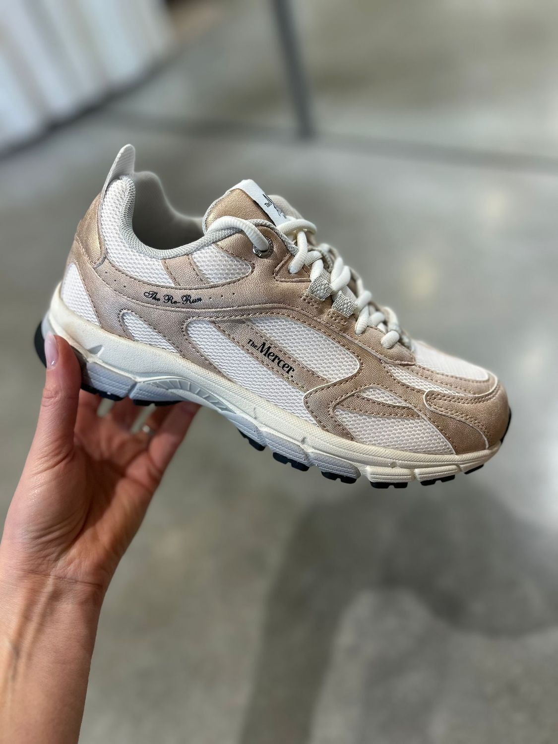 Mercer sneaker the re-run metallic pink