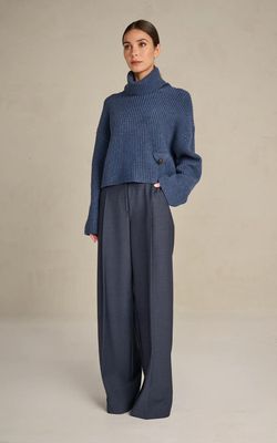 March 23 blauwe broek Edith