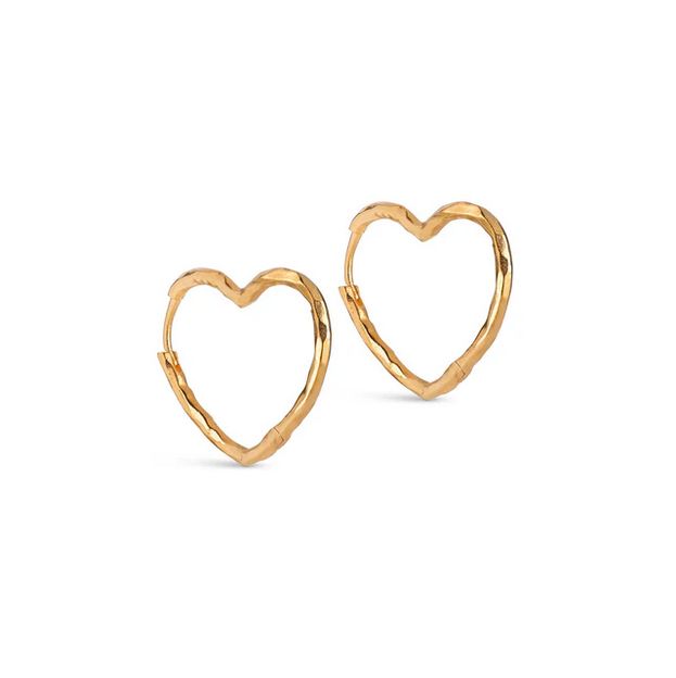 Enamel hoops organic heart medium