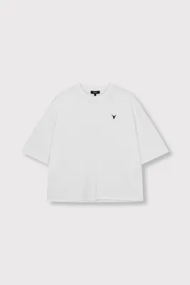 Alix the Label bull t-shirt soft white
