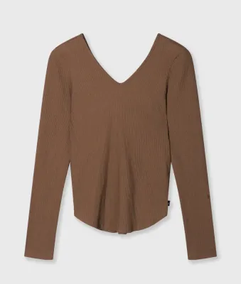 10 Days v-neck long sleeve ballet top
