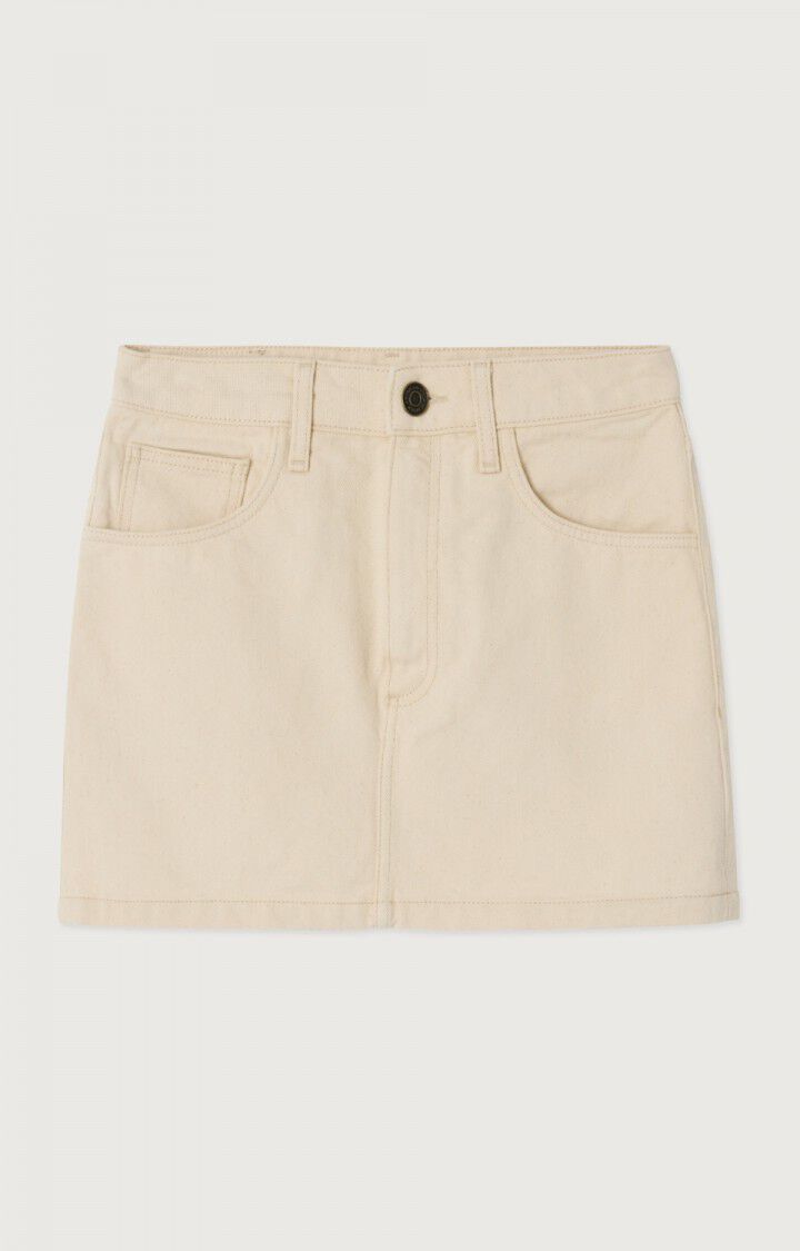 American Vintage korte ecru rok