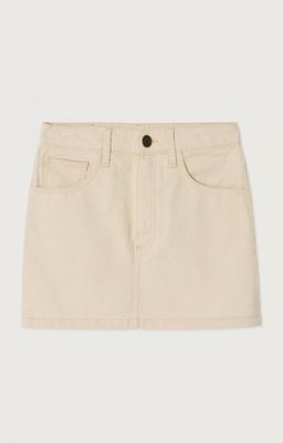 American Vintage korte ecru rok