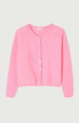 American Vintage gilet Vitow rose chiné