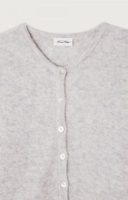 American Vintage cardigan Vitow lichtgrijs