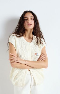 American Vintage cardigan Crashway red velvet