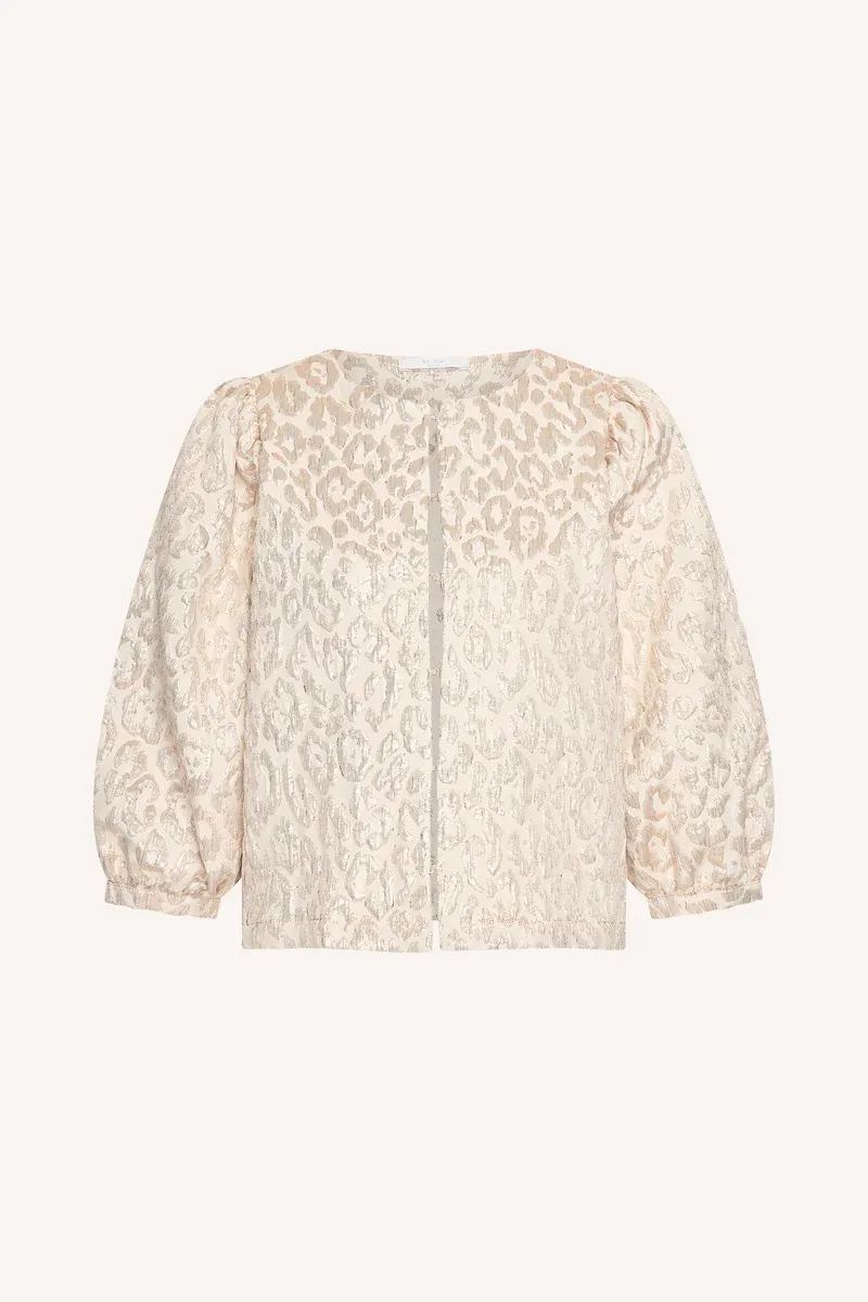 By-Bar Mauri sparkle cheetah blouse