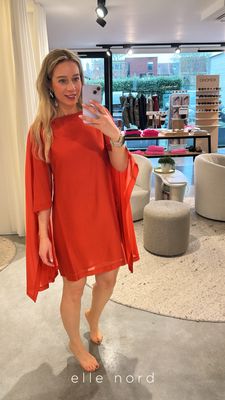 Bo Dôme Karen dress burnt orange