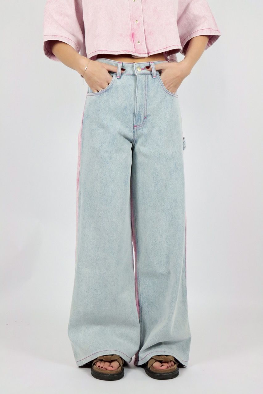 Amandine jeans Eva blue/pink