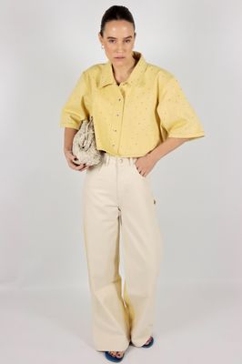 Amandine jeans Eva ecru/yellow