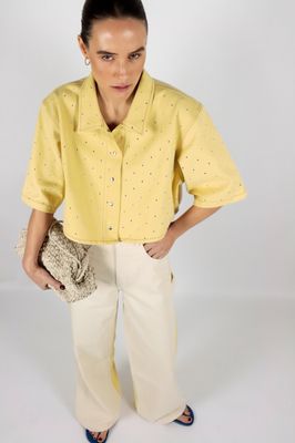 Amandine jacket Mae yellow studs