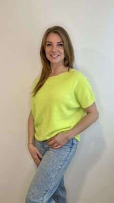 Bonita Avenue pull korte mouwen Luna limette
