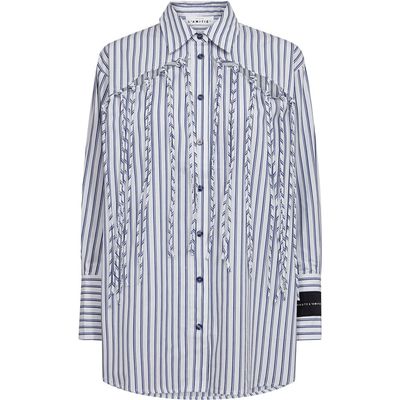 Haute l'amitié gestreepte blouse met fringes